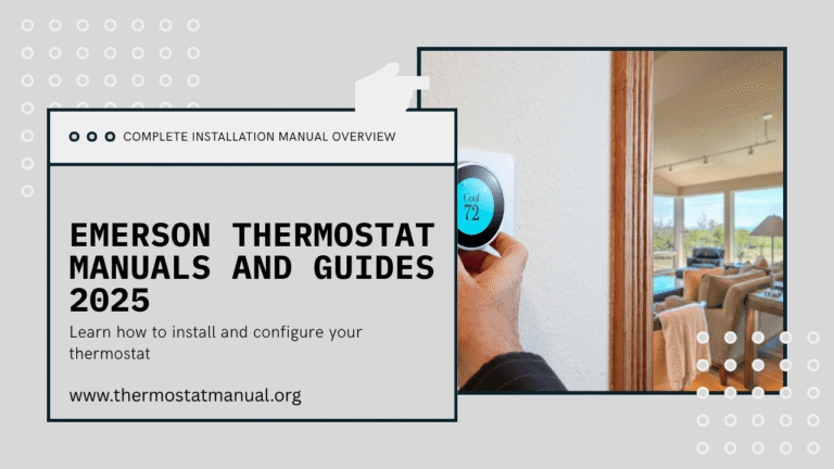 Complete Emerson Thermostat Manuals and Installation Guides 2025