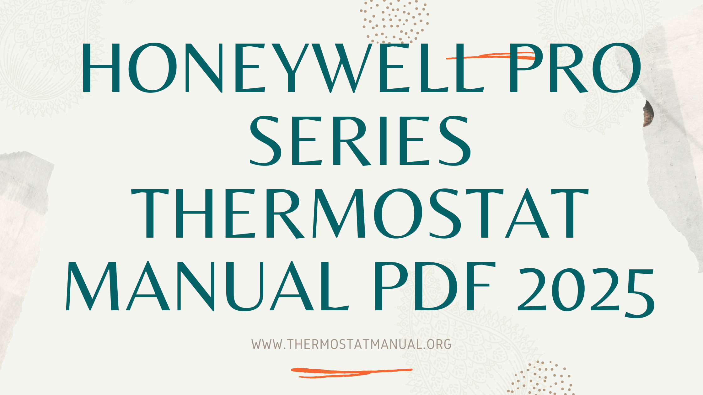 Honeywell Pro Series Thermostat Manual PDF 2025
