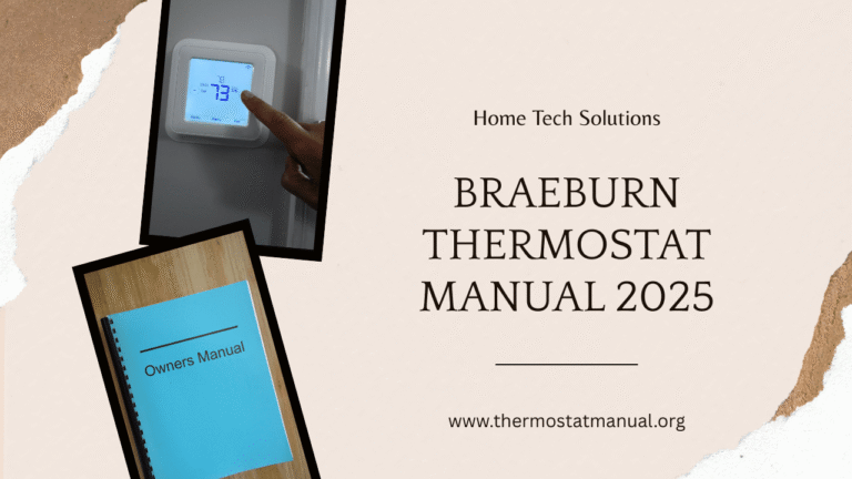 Braeburn Thermostat Manual – Complete User Guide 2025