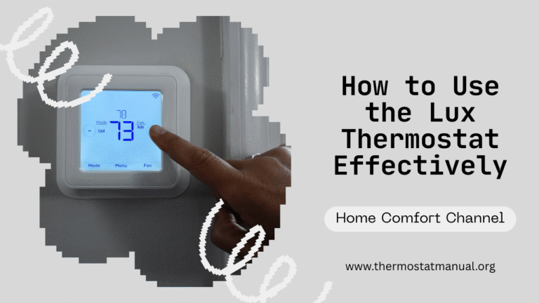 Lux Thermostat Manual PDF 2025